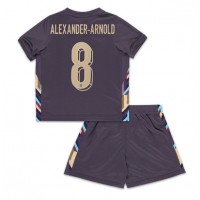 Camiseta Inglaterra Alexander-Arnold #8 Visitante Equipación para niños Eurocopa 2024 manga corta (+ pantalones cortos)